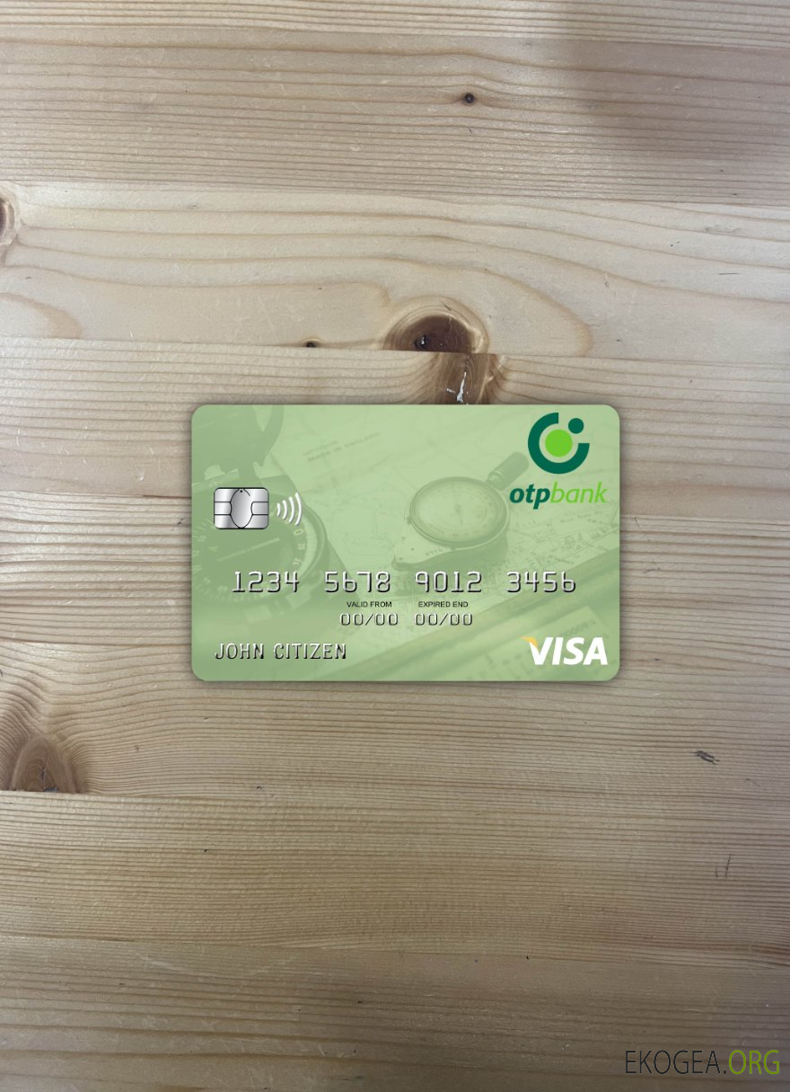 Hongrie OTP Bank visa card photolook recto